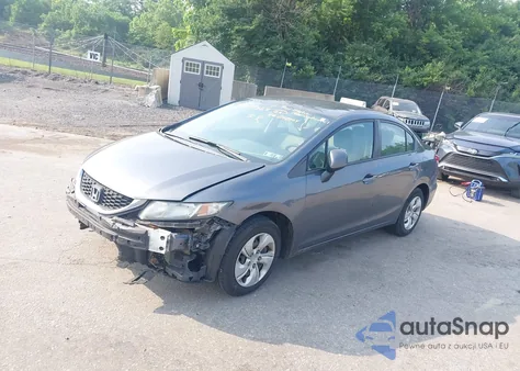 2013 Honda Civic Lx z USA, uszkodzony, nr VIN 19XFB2E54DE098564